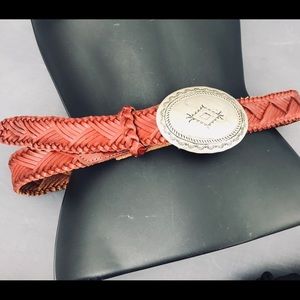 STRAIGHT OUTTA MEXICO SILVER/ LEATHER BELT